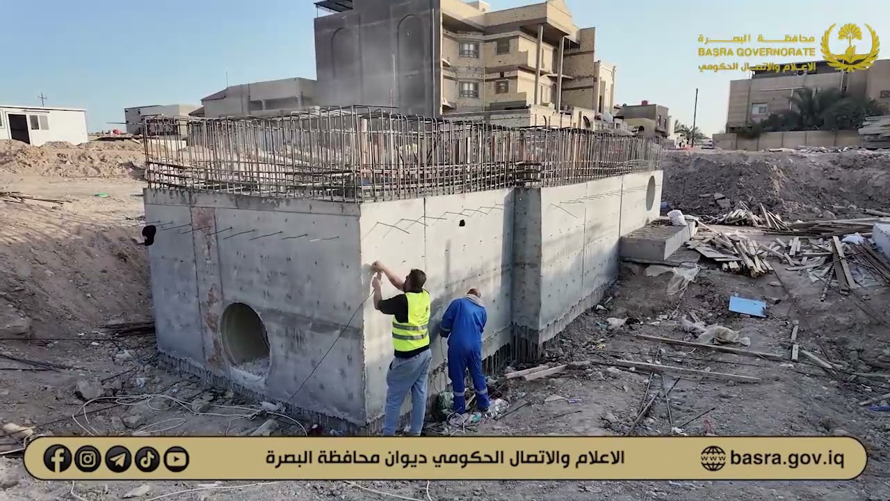 بنسب إنجاز متقدمة بلغت 65٪.. الأعمال تتواصل بمشروع البنى التحتية المتكامل في منطقة دور النفط..