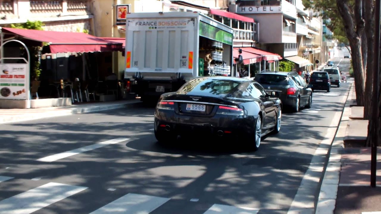 Hugh Grant Driving His Aston Martin DBS