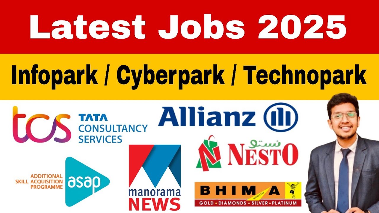 Infopark/Technopark/Cyberpark 🔥 Job Vacancies 2025 Malayalam | TCS Kochi Jobs 2025 | Jobhunter