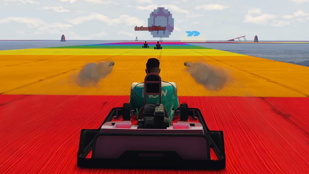 ExcelHD & Wadism Are Menaces On Rainbow Road | GTA Funny Moments #14