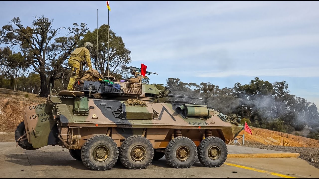 Marines and Aussie Troops Team Up for Light Armored Vehicle Maintenance and Live Fire