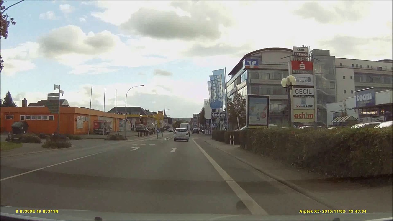 Ortsdurchfahrt im Reinheimer Hügelland/DA: Reinheim (Nord rein, Süd raus)