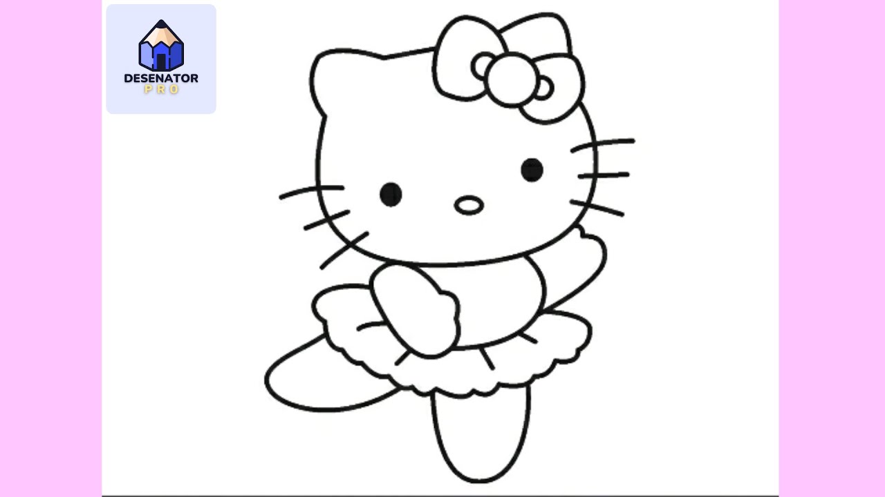 Cum Să O Desenezi Pe Hello Kitty | Usor Pas cu Pas Tutorial pentru Incepatori
