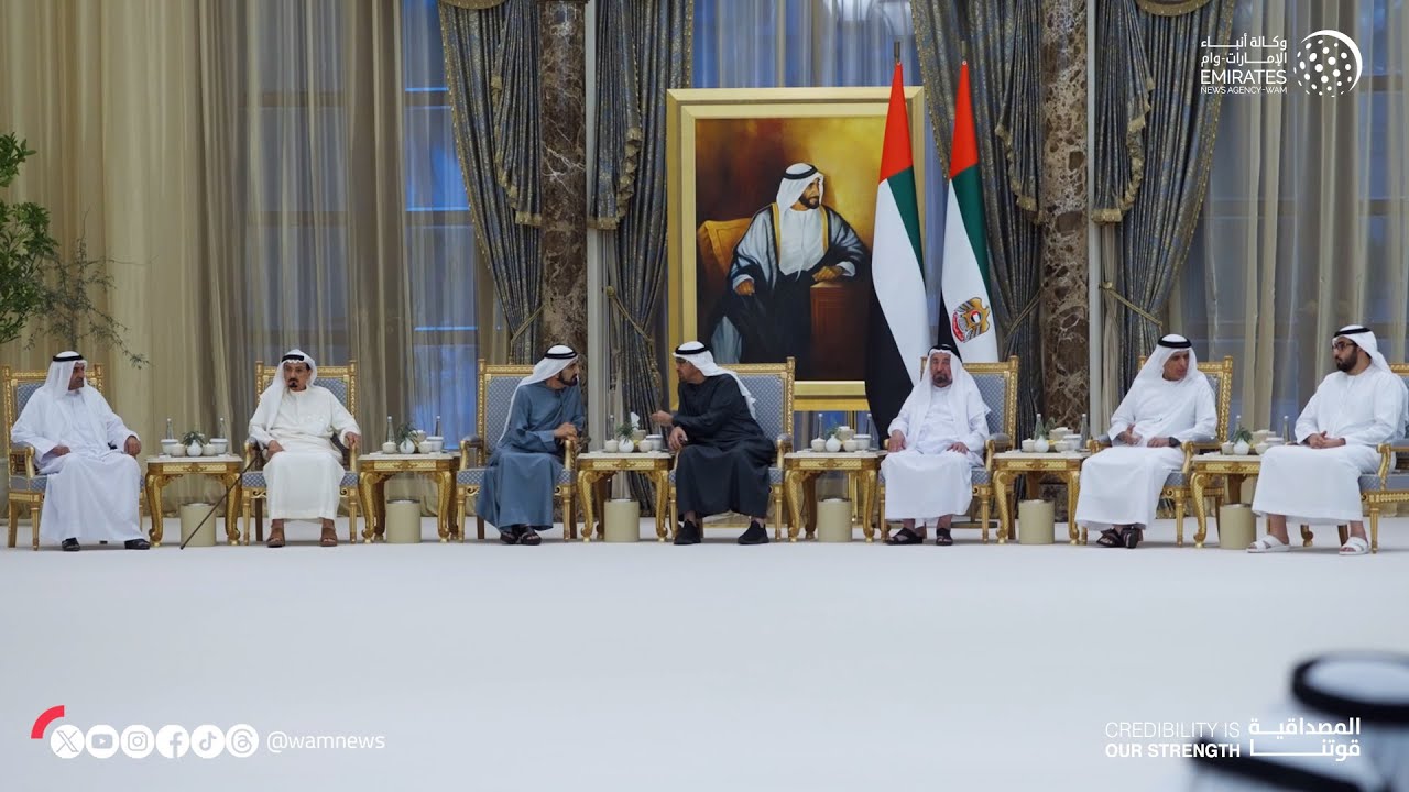 رئيس الدولة يستقبل حكام الإمارات وأولياء العهود ونواب الحكام بمناسبة شهر رمضان المبارك