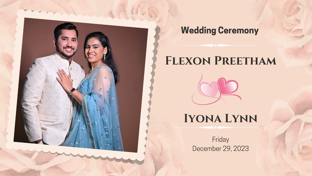 Wedding Ceremony Of Flexon Preetham and Iyona Lynn