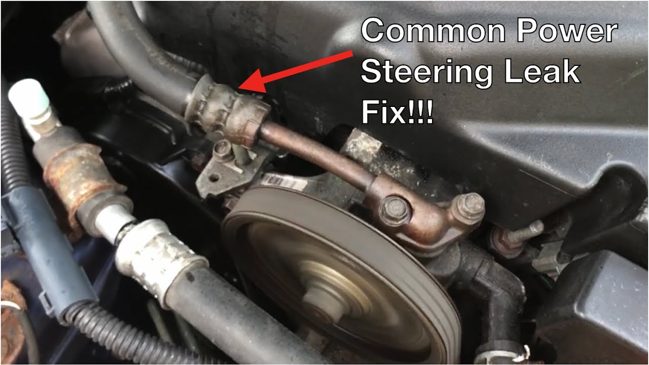 How to Replace Leaking High Pressure Power Steering Line - 2002 Acura TL-S