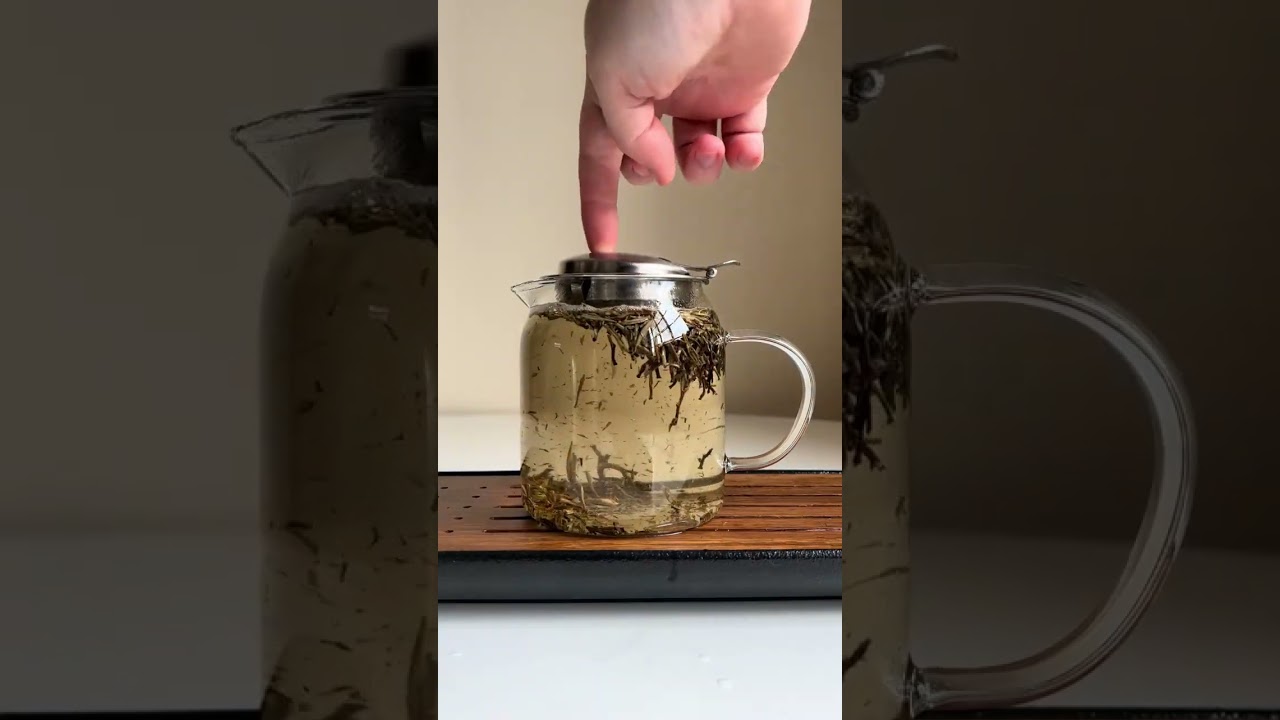 Making silver needle white tea #shorts