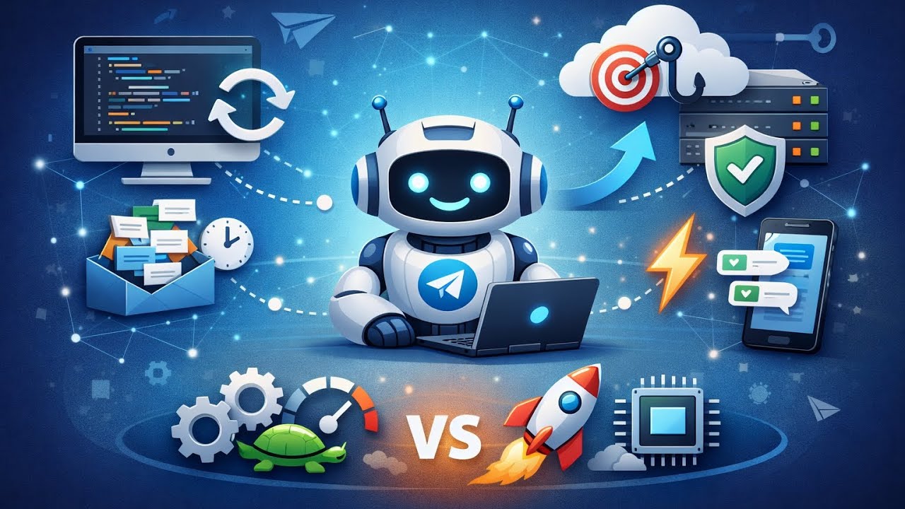  آموزش ساخت ربات تلگرامی | Webhook & Polling