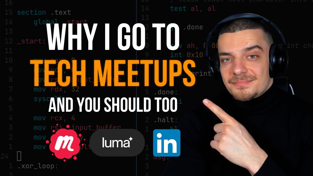 Why I Go To Tech Meetups & You Should Too...
