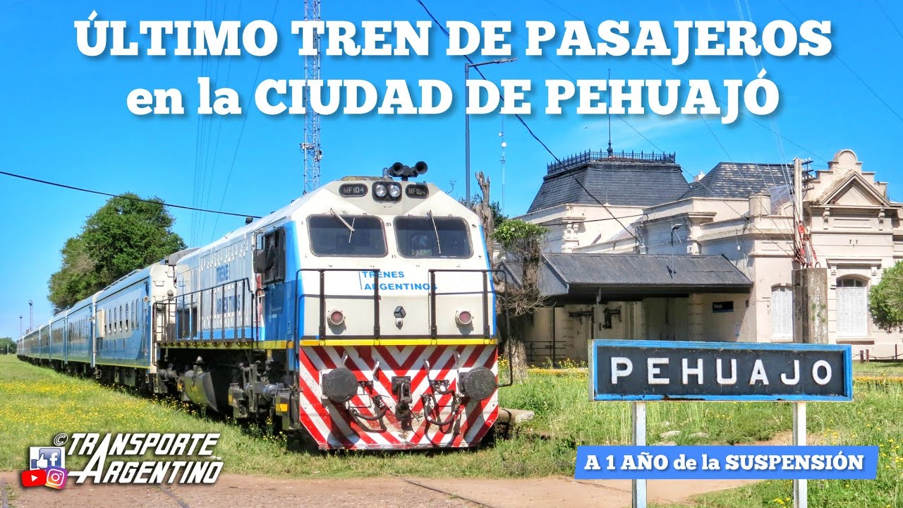 ❌️ A UN AÑO de la SUSPENSIÓN del TREN DE PASAJEROS en la Ciudad de PEHUAJÓ - 27/10/2024