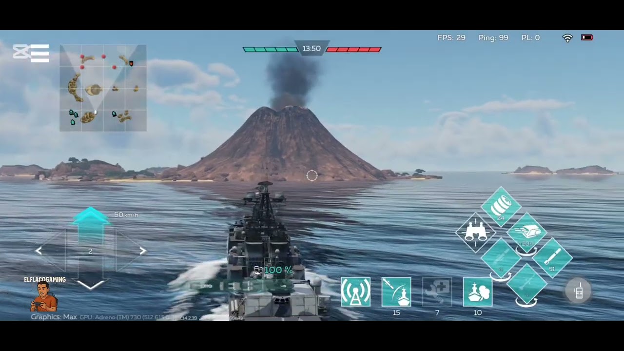 El PR.1155 el mejor barco de War Thunder Mobile #warthundermobile #gamingmobile #battleship #ww2