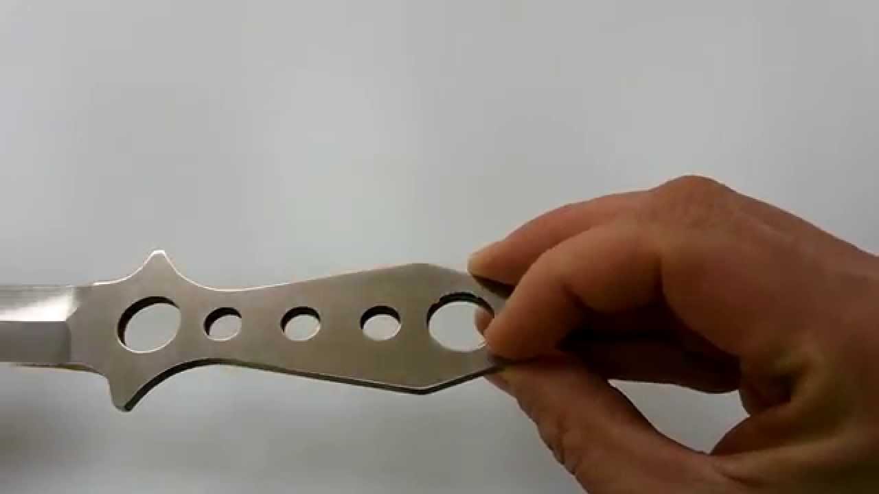 Double-edged throwing knife - Unboxing knives Dealextreme