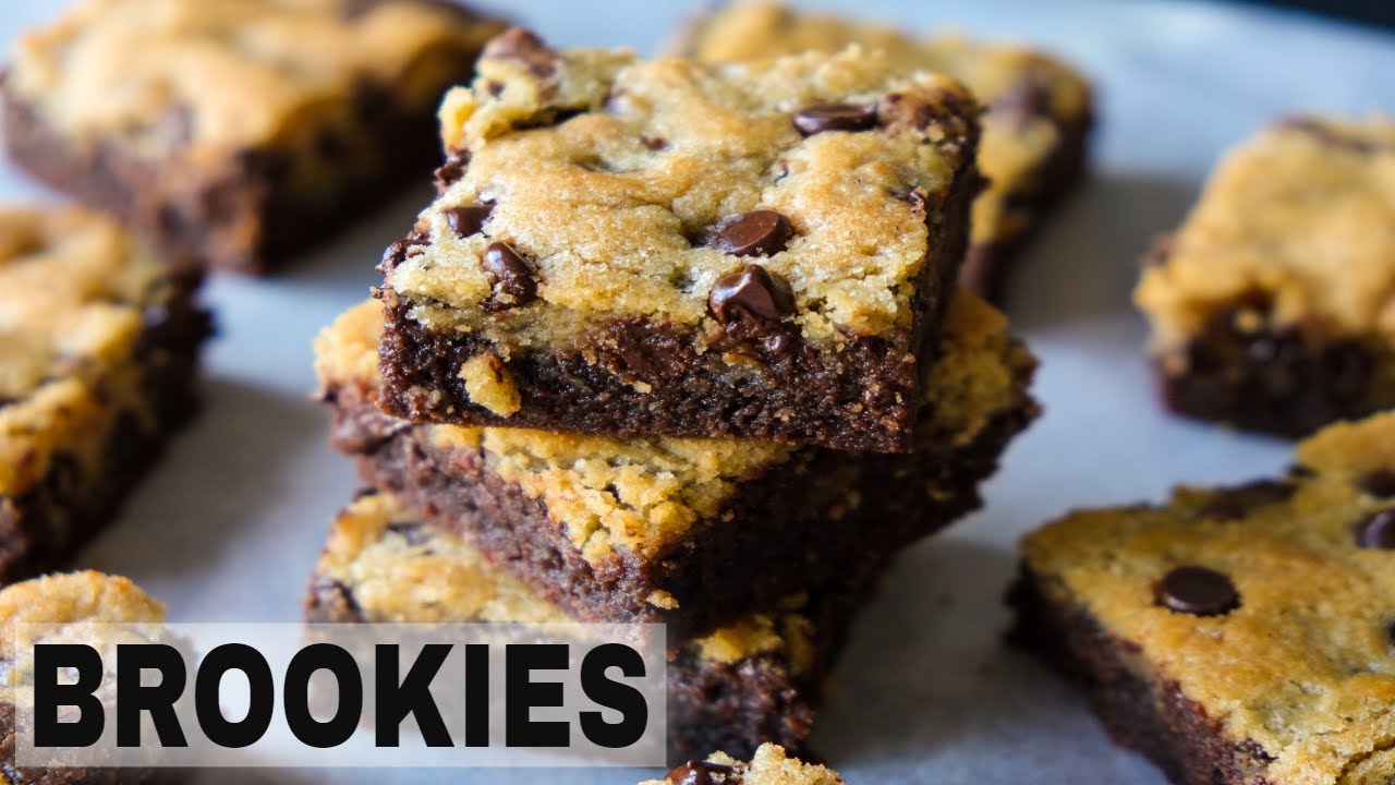 Easy Chocolate Chip Cookie Brownies Recipe | Brookies