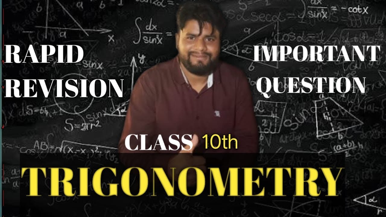 Class 10 Trigonometry 🔥 Most Important Questions | Board Exam 2026
