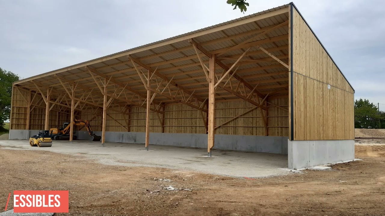 Hangars agricoles en bois : exemples de réalisations Roiné