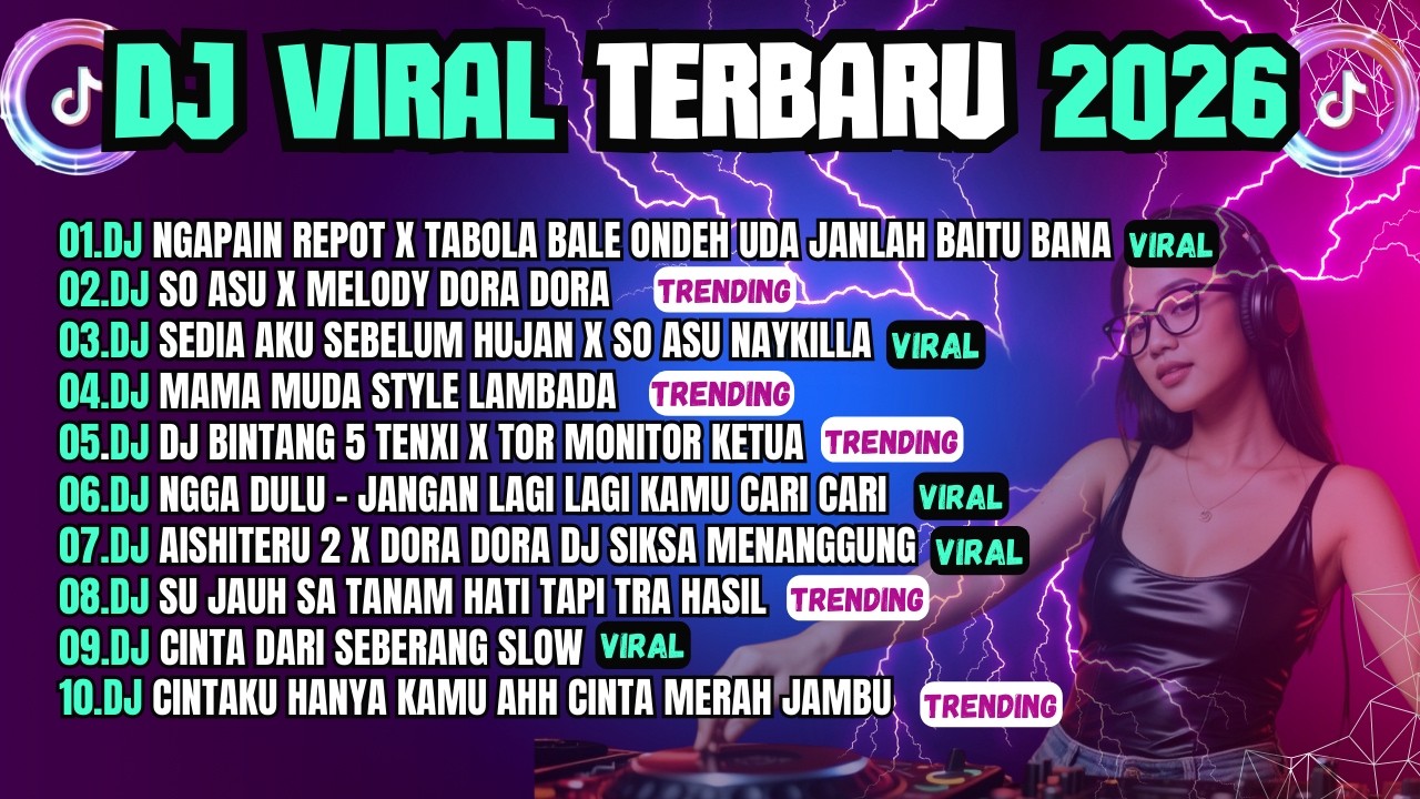KUMPULAN DJ TIKTOK TERBARU 2026 VIRAL🎵DJ NGAPAIN REPOT X TABOLA BALE ONDEH UDA JANLAH BAITU SLOW