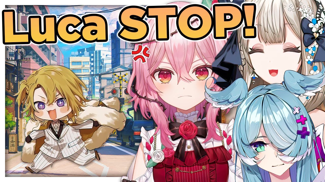 Luca being a menace to Niji Girls in Japan
