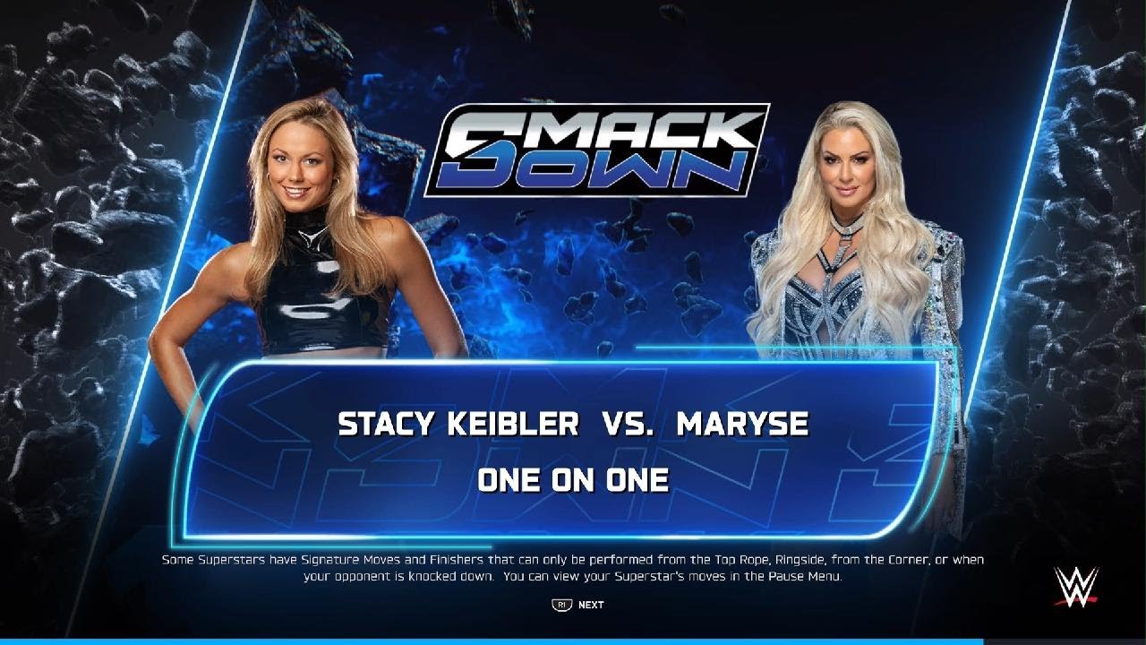 WWE 2K25 Stacy Keibler vs Maryse