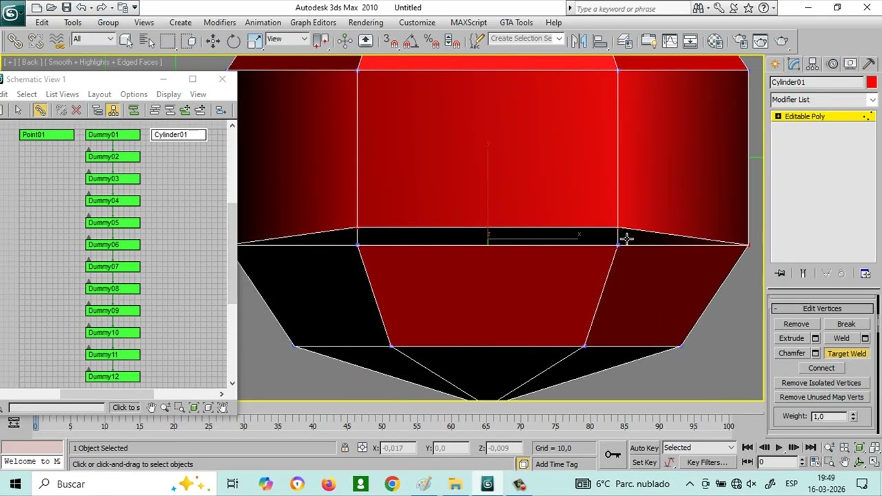 Creación de cable y animación con spline IK Solver en 3D Max para GTA SA 