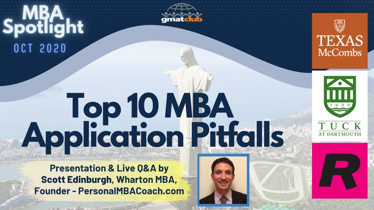 Top 10 MBA Application Pitfalls with Personal MBA Coach