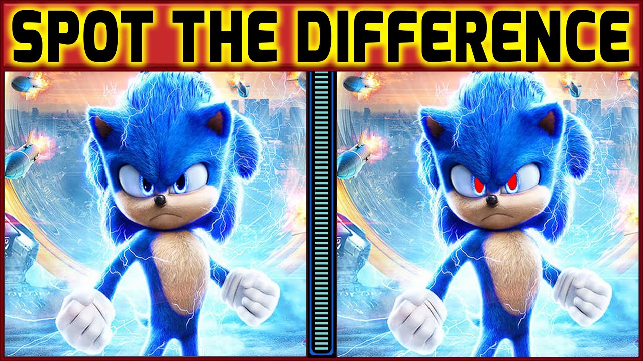 Only Genius Can Spot The Difference | Sonic The Hedgehog Image Puzzle