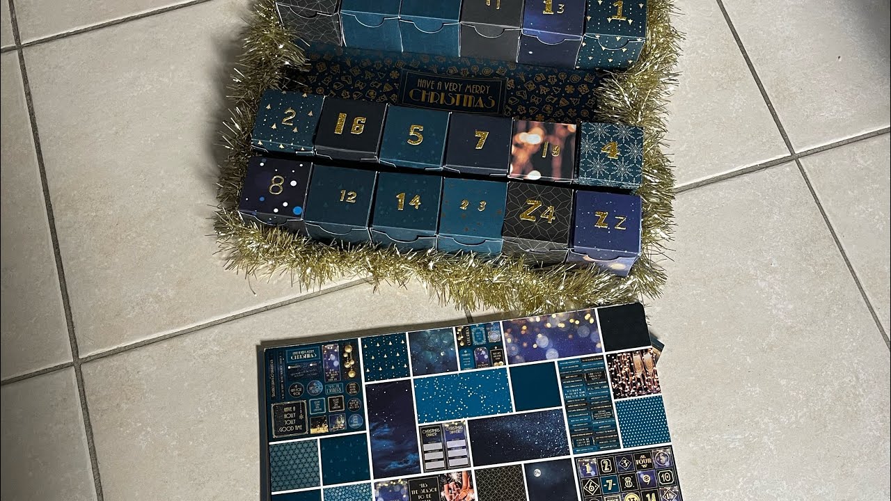TUTO CALENDRIER DE L’AVENT TOUT ACTION SCRAPBOOKING