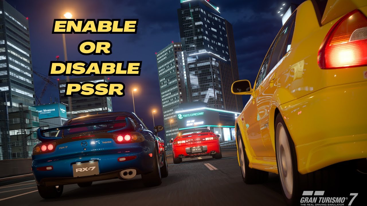 Enable or disable PSSR in Gran Tursimo 7 on PS5 Pro