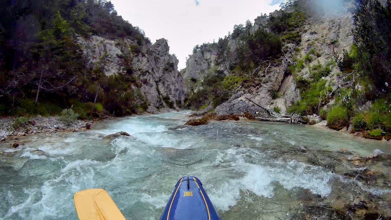 Kayaking on Isar river.