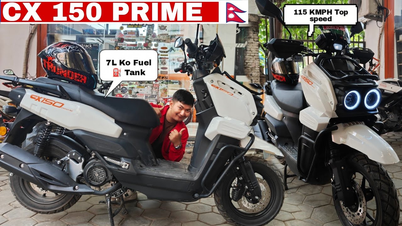 Nepal’s First Locally Assembled CX Scooter: CX150 Prime Price, Features, and Test Drive in Nepal ||