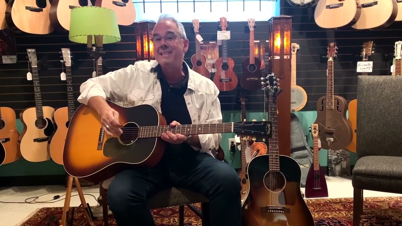 A new satin-finish Martin and a mint used Gibson J 45
