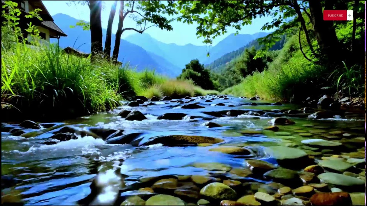 Instant Calm — Relaxing Piano & Peaceful River Flow | 3 Hours