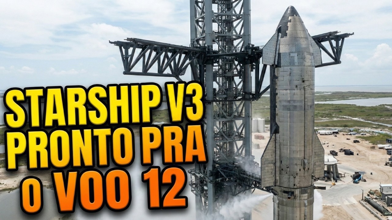 O STARSHIP V3 irá Voar Com Raptor 3 no Voo 12