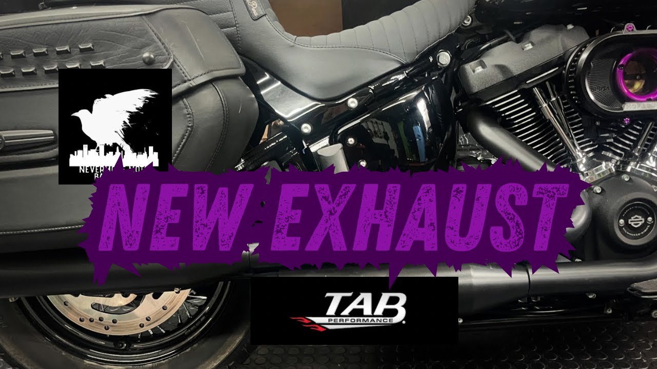 Tab Performance 2.25 Louvered Medium Slip On Exhaust Heritage Softail