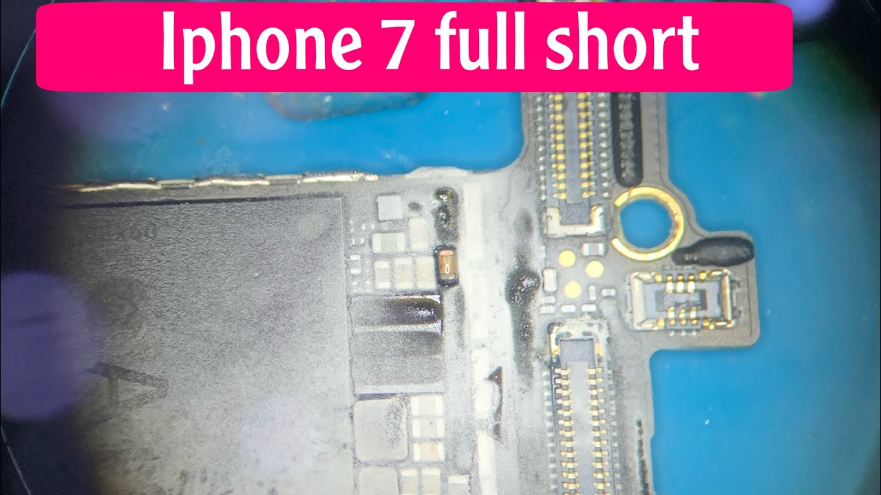 Iphone 7 vdd main short आइफ़ोन शॉर्टिंग कैसे हटाए
