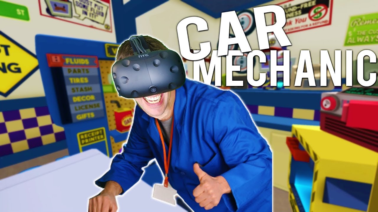 СТАНЬТЕ ЛУЧШИМ АВТОМЕХАНИКОМ В VR! — Геймплей Job Simulator 2017 для HTC VIVE
