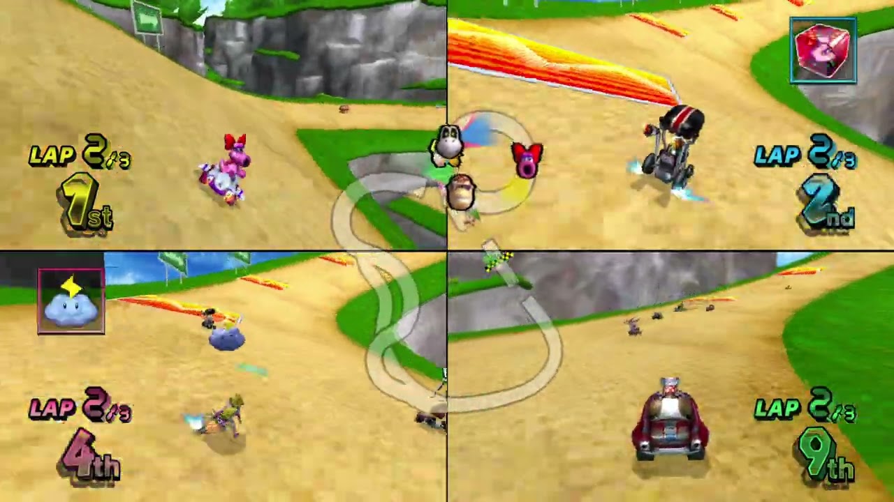 Mario Kart Wii Custom Tracks (History) ✦ 4 Players #873 (3 Tracks) 150cc