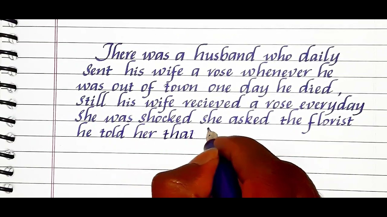 how to write impressive love letter / how to write beautiful English handwriting