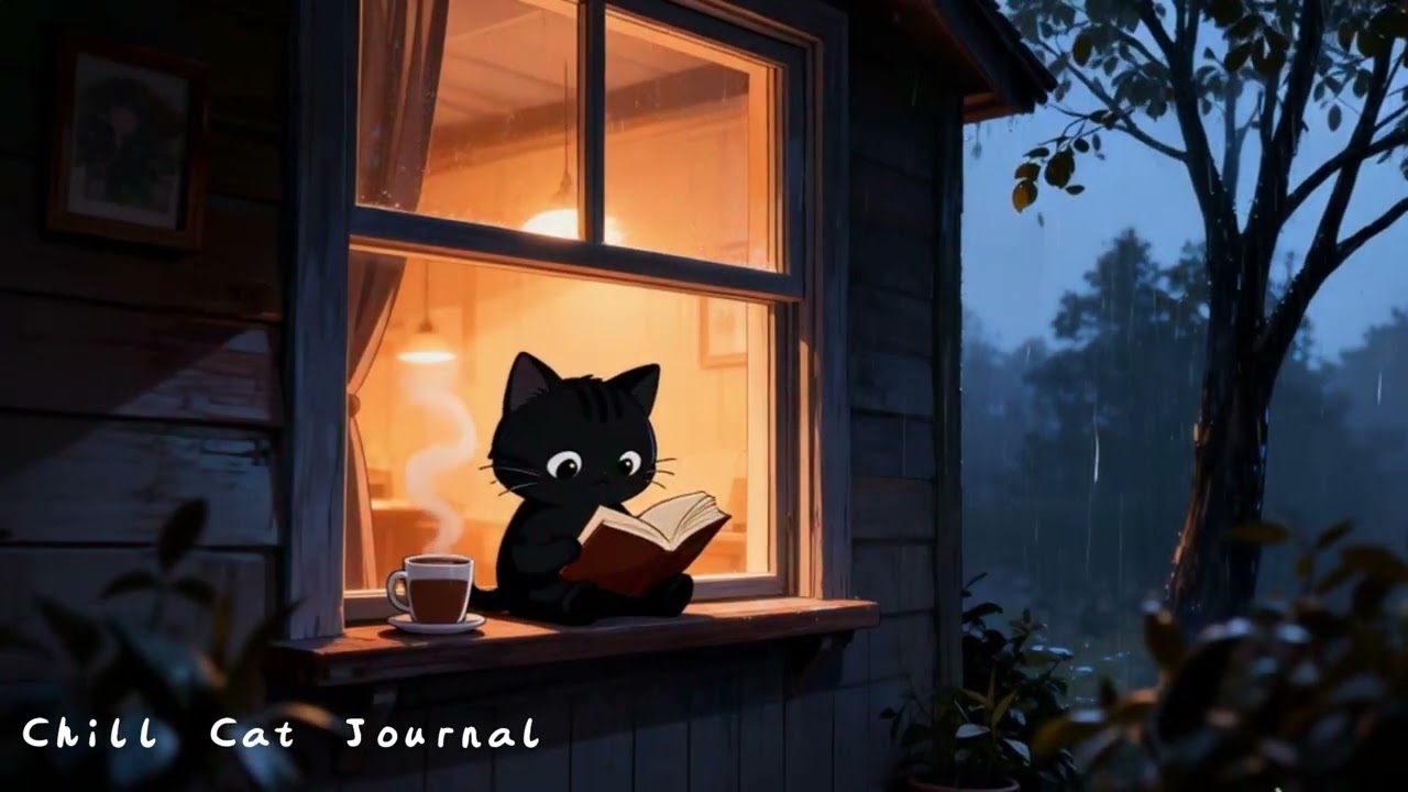 Peace begins where the rain falls. 🌧️📚 Cozy Rain Lo-fi Jazz for Study, Focus