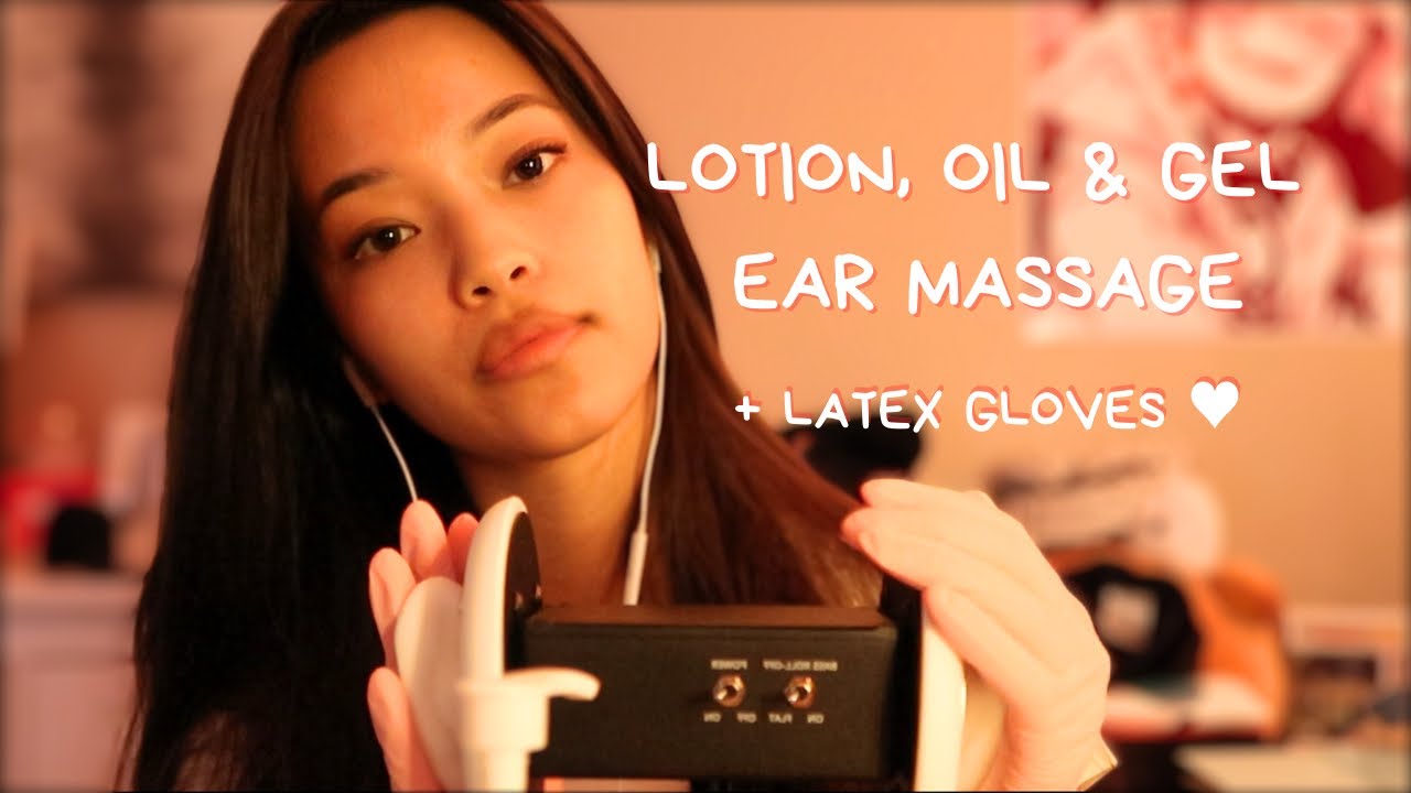 ASMR Ear Massage & Rambles 🌼 Gel, Lotion Attention 💛 Ear Blowing, Gloves Triggers!