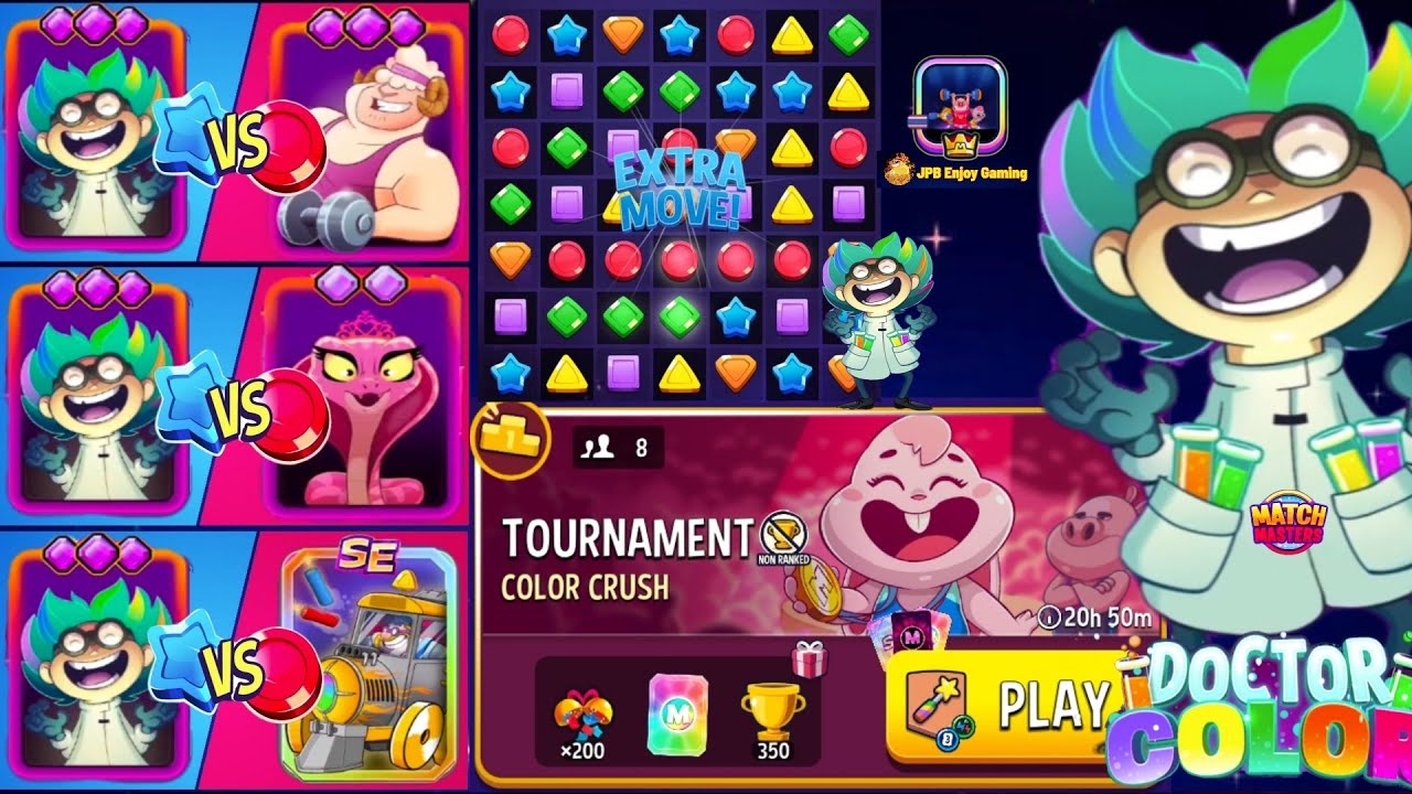 Color Crush+Shared Energy Tournament/Prizes Legendary Booster / Match Masters
