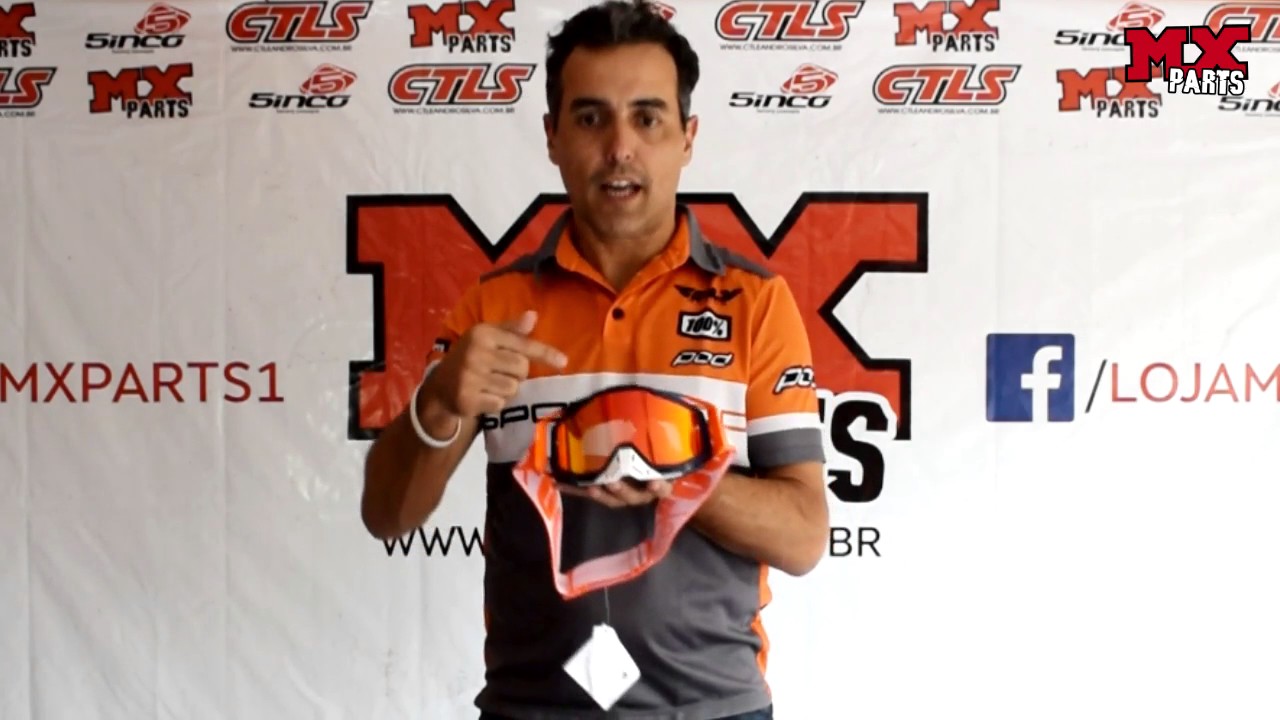 MX PARTS Apresenta - Óculos 100% Racecraft