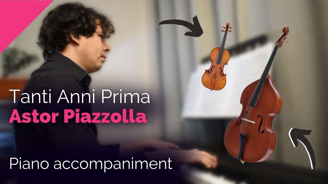 Piazzolla AVE MARIA 😍 piano accompaniment [violin/double bass]
