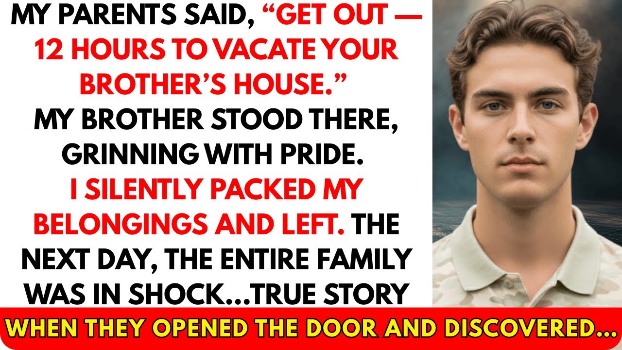 My Parents Said: “Get Out — You Have 12 Hours to Leave Brother’s House” — Then They Saw My Contract