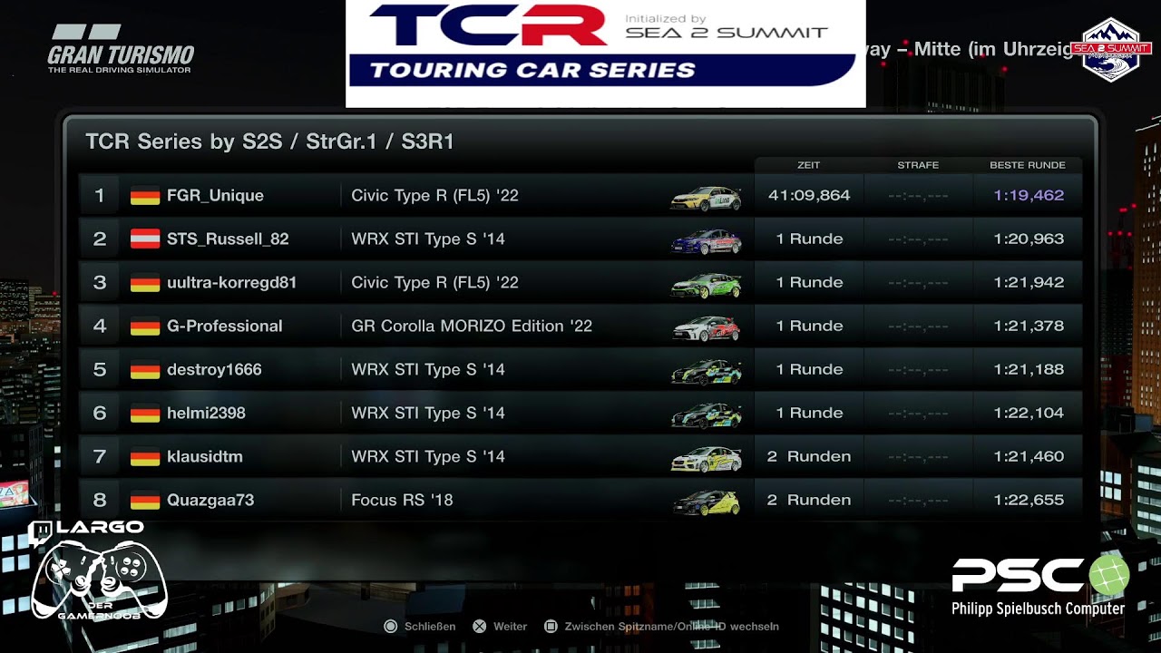TCR | Touring Car Series | SEA 2 SUMMIT | S3-R1 | Tokyo Expressway |