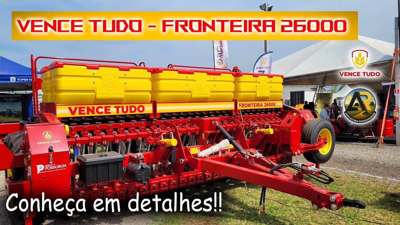 A POTÊNCIA DO ARROZ! 🌾 Conheça a Semeadeira Vence Tudo Fronteira 26000 na Expofeira de São Sepé 🚜