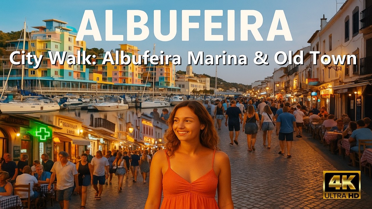 🇵🇹 Colorful Marina and Charming Old Town | Albufeira Holiday Walk, Algarve portugal