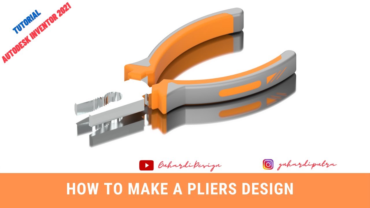 Autodesk Inventor Tutorial | How to Make a 3D Pliers Design