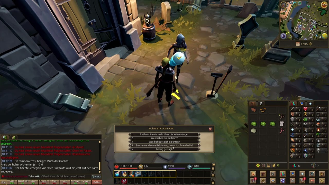 Let's Play Runescape Hardcore Ironman #02 Der Blutpackt (Quest)
