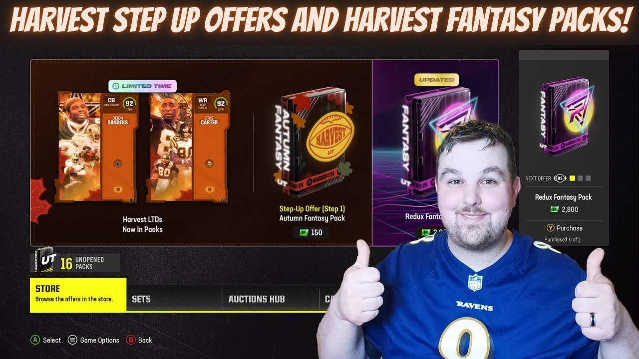 HARVEST PART 2 STEP UP OFFERS AND HARVEST FANTASY PACKS! 7 LTDS IN PACKS! | MADDEN 24 ULTIMATE TEAM