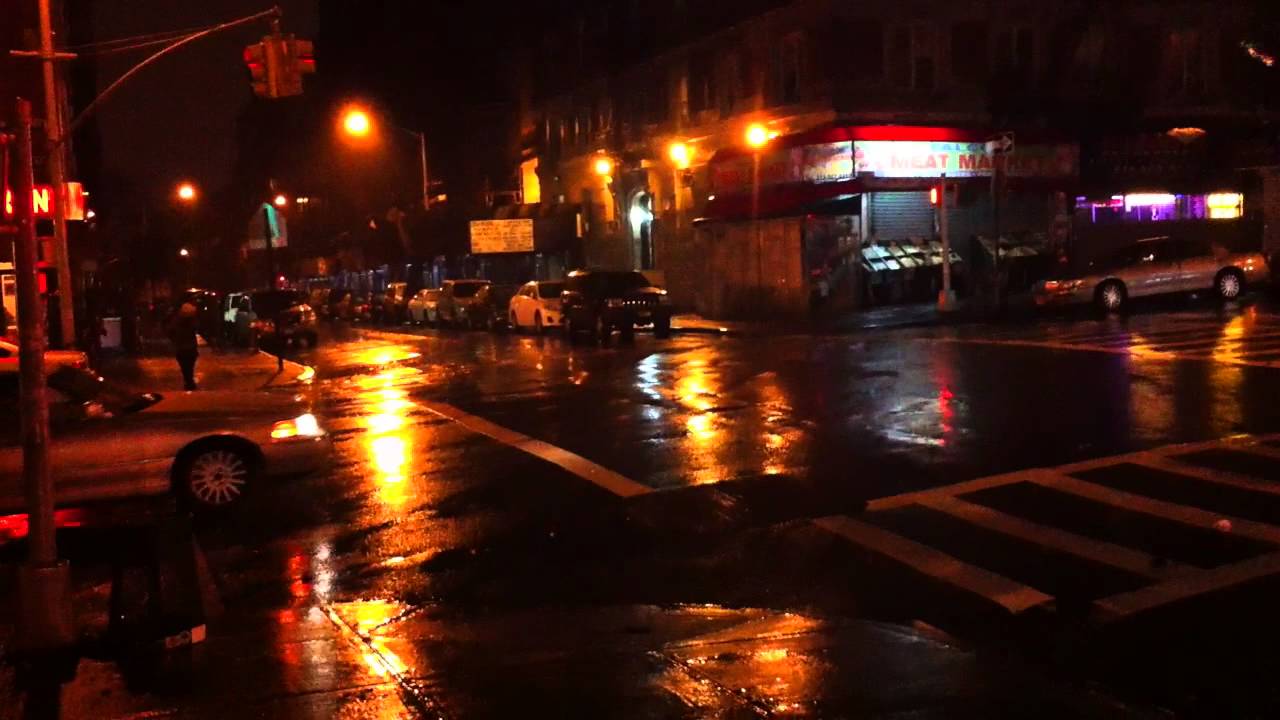 Hurricane Sandy in Uptown New York, 177th street